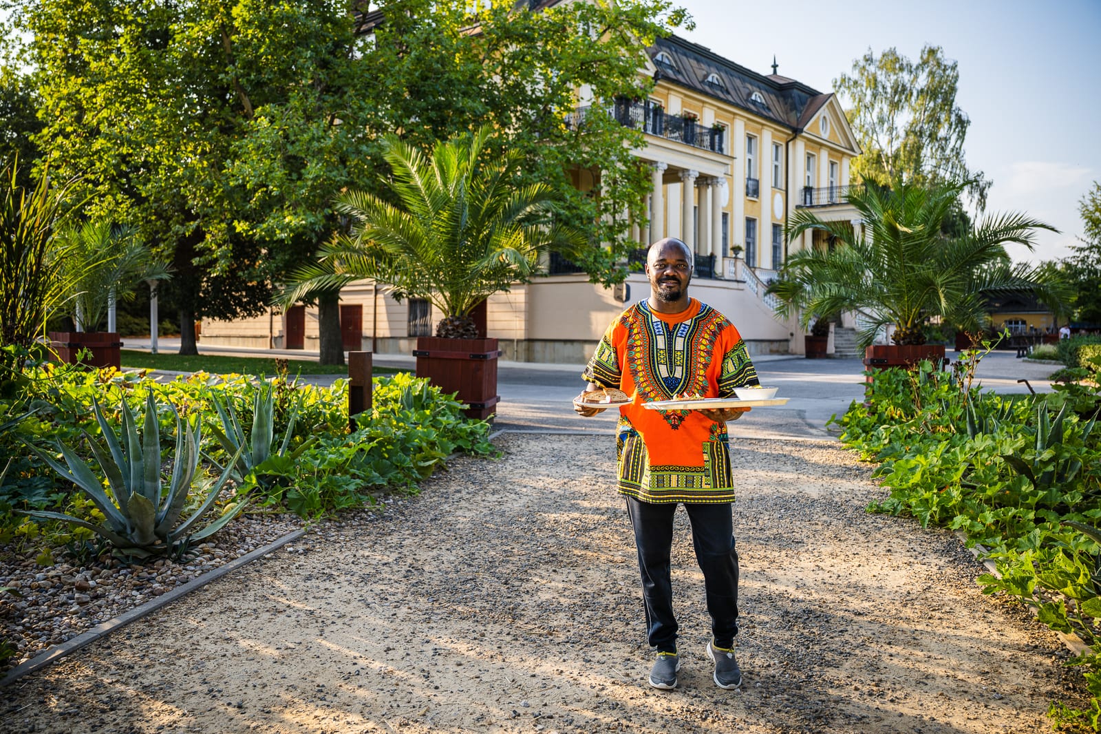 Africká večeře v „Café Karen“